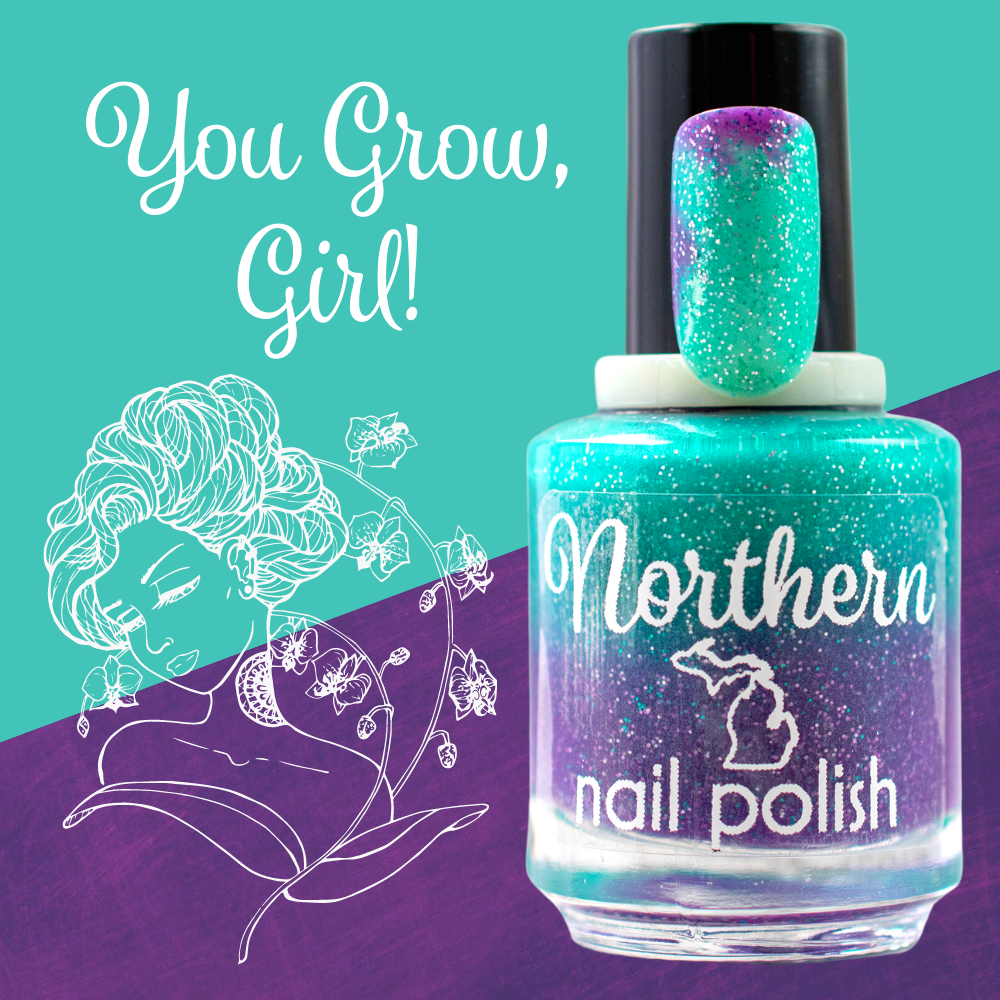 You Grow, Girl! (Mood Color-Changing Thermal Nail Polish!) 🪴 | Northern Nail  Polish