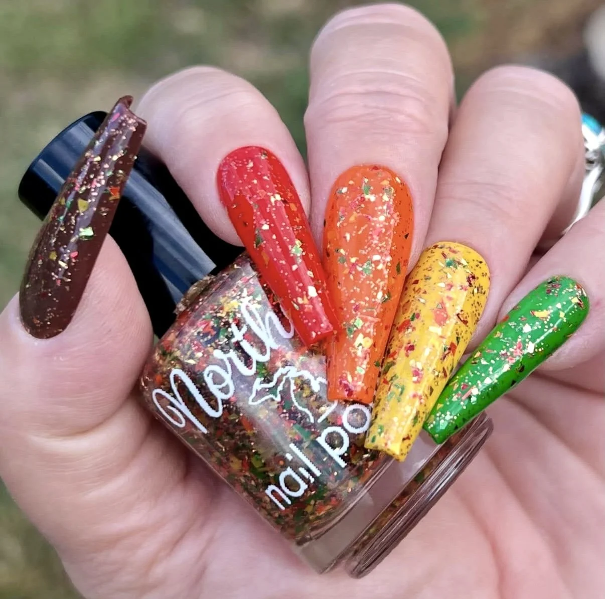 Crunchy Leaves 🍁 (Glitter Topper)
