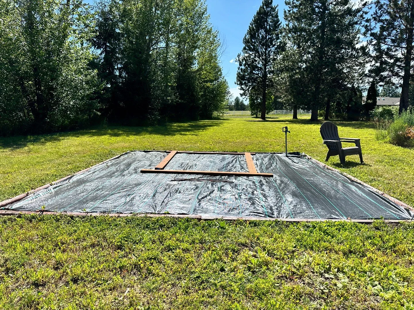 Finally! This is a project that started in spring 2023 when I bought a crappy greenhouse online. We worked hard to clear and level a space for it, and I was excited to assemble it, but that greenhouse was such garbage that half of the pieces were cut