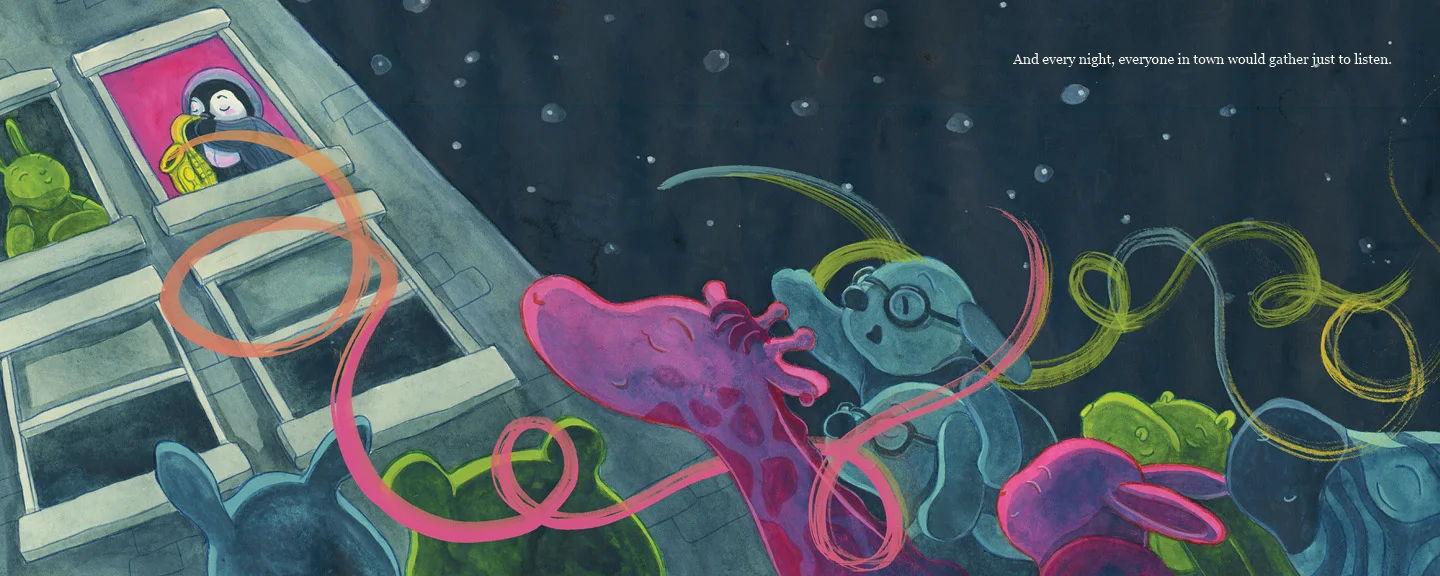 Alto (Gouache, Colored Pencil, and InDesign)