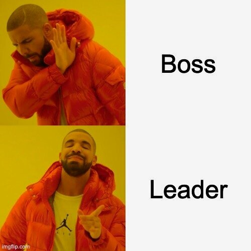 boss vs leader meme