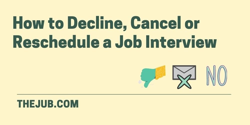 How to decline a job interview