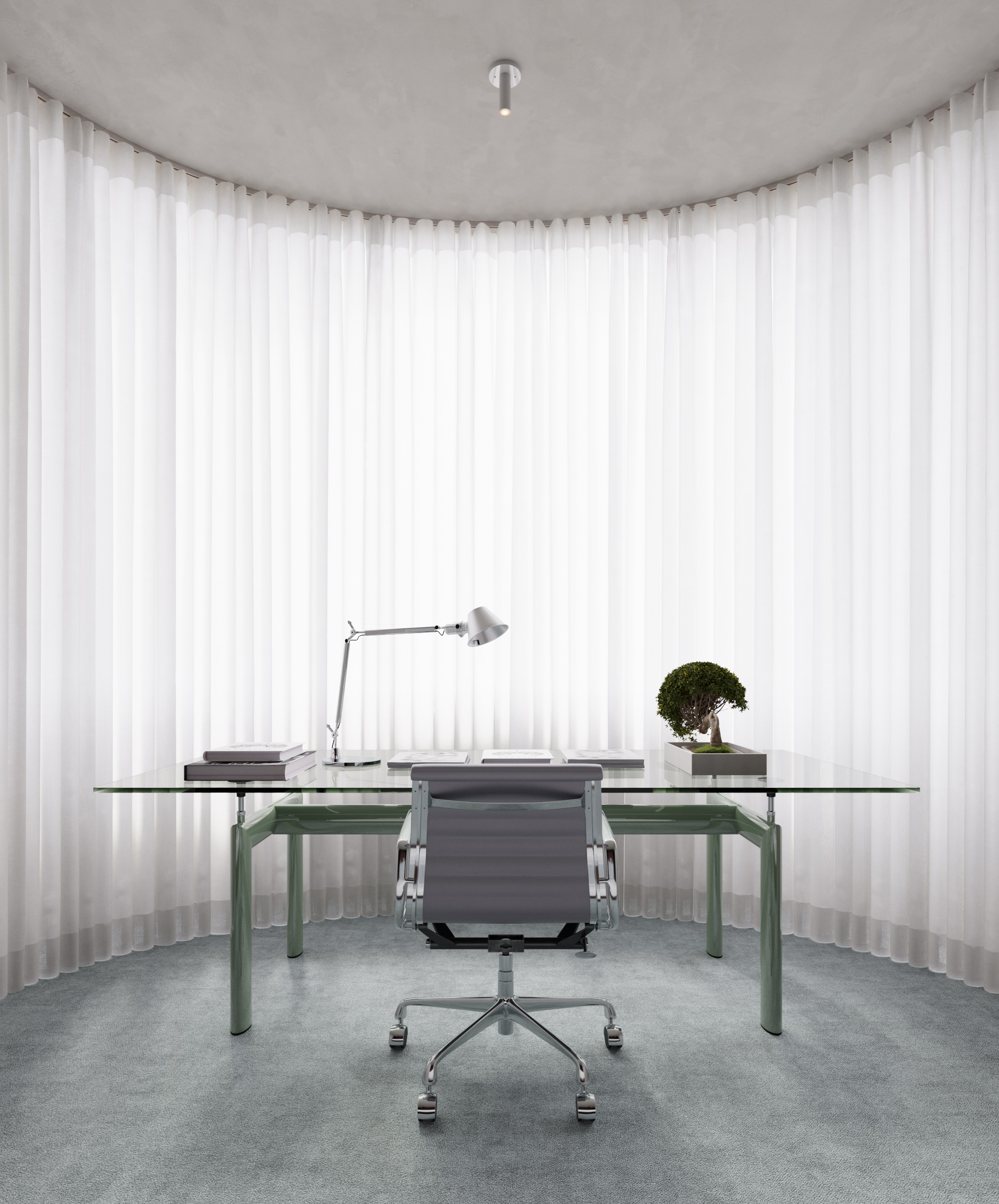 Copy of MRBL project Artem Trigubchak table cassina artemide curtain home office