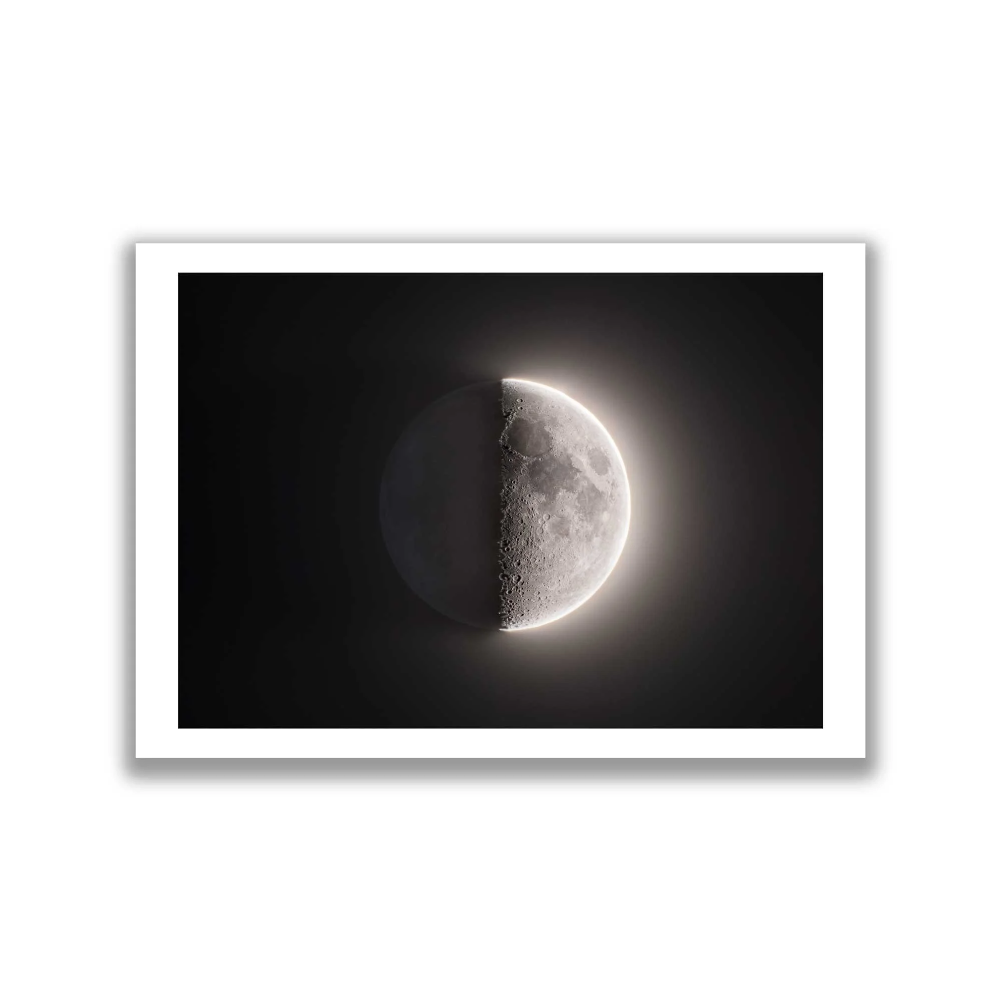 Half-Moon and Earth Shine