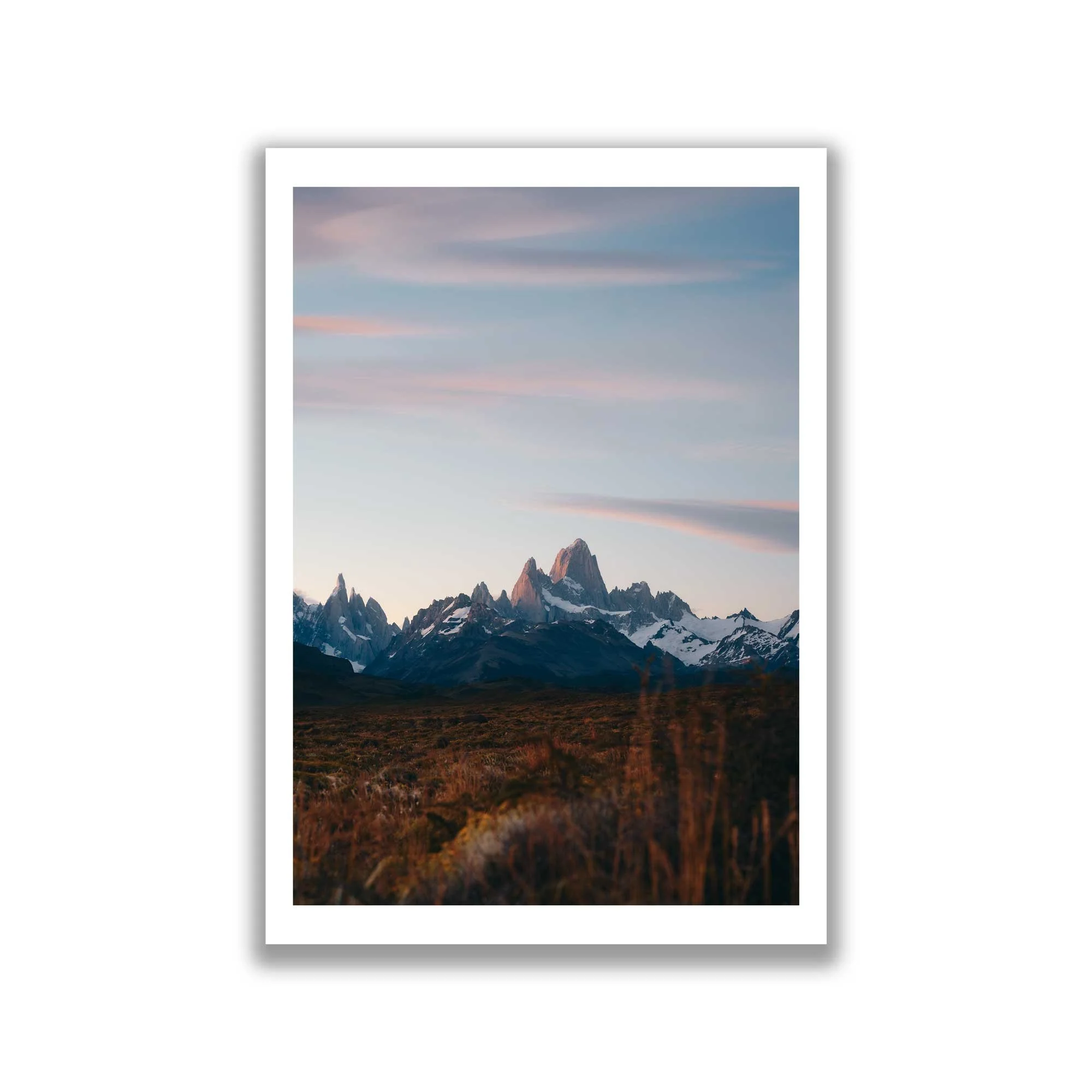 Monte Fitz Roy at dusk.
