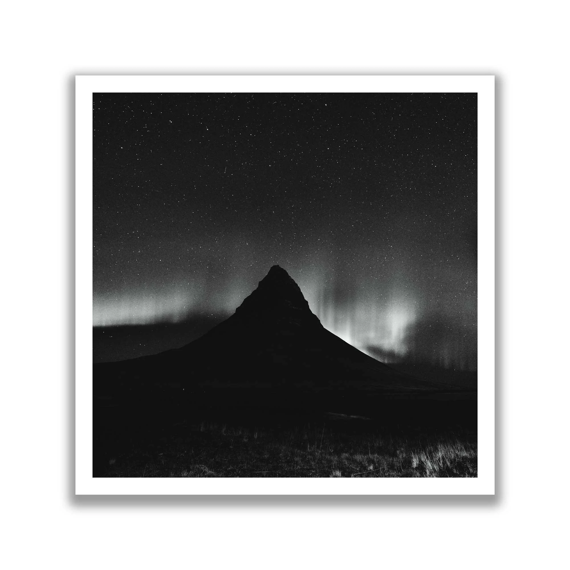 Kirkjufell Silhouette with Aurora