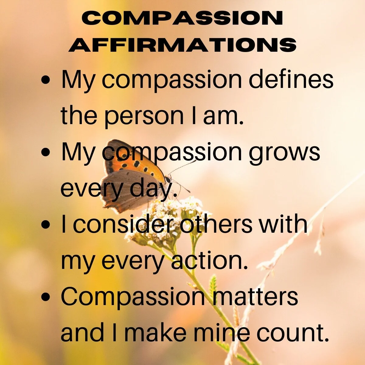 4 Compassion Affirmations