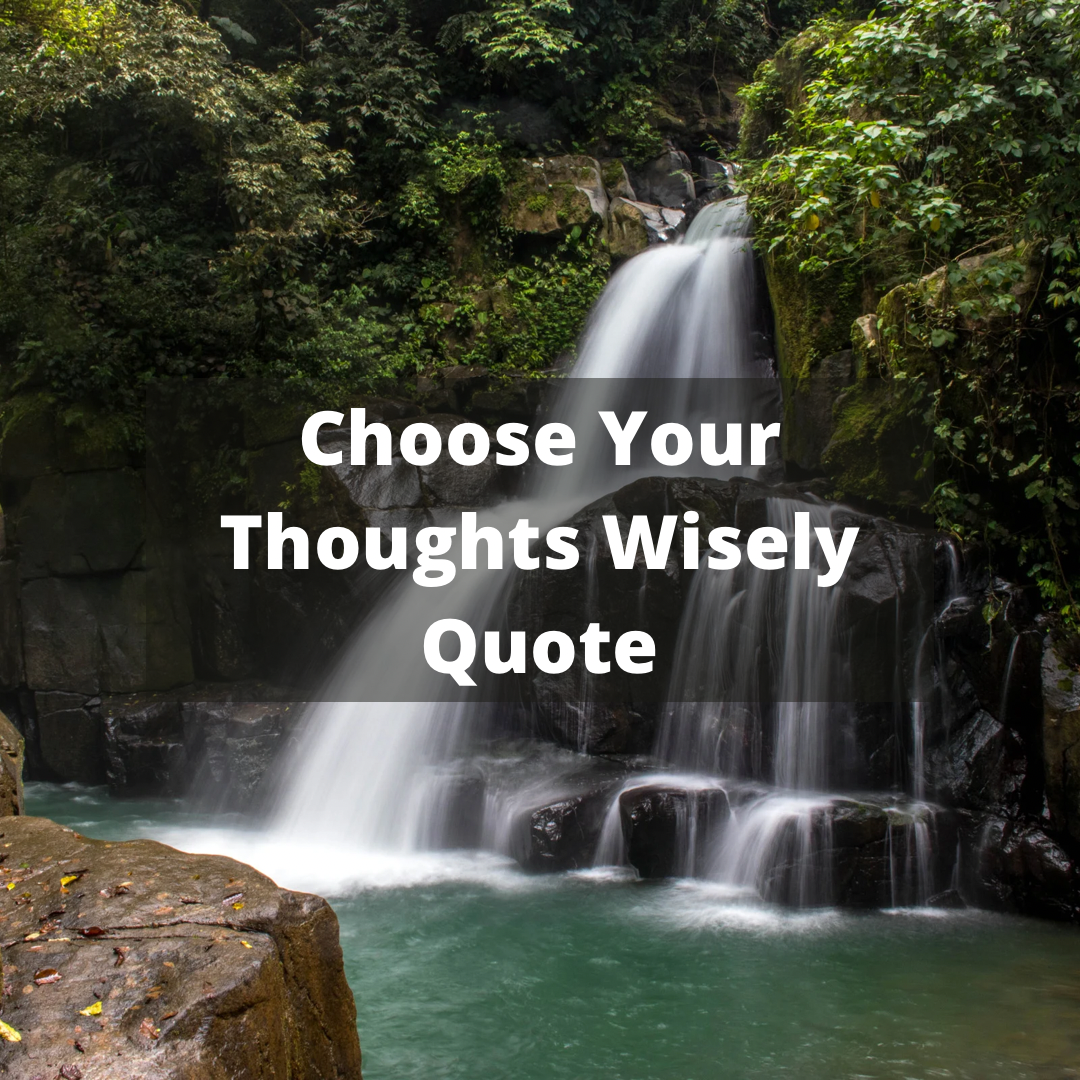 Choose Your Thoughts Wisely Quote