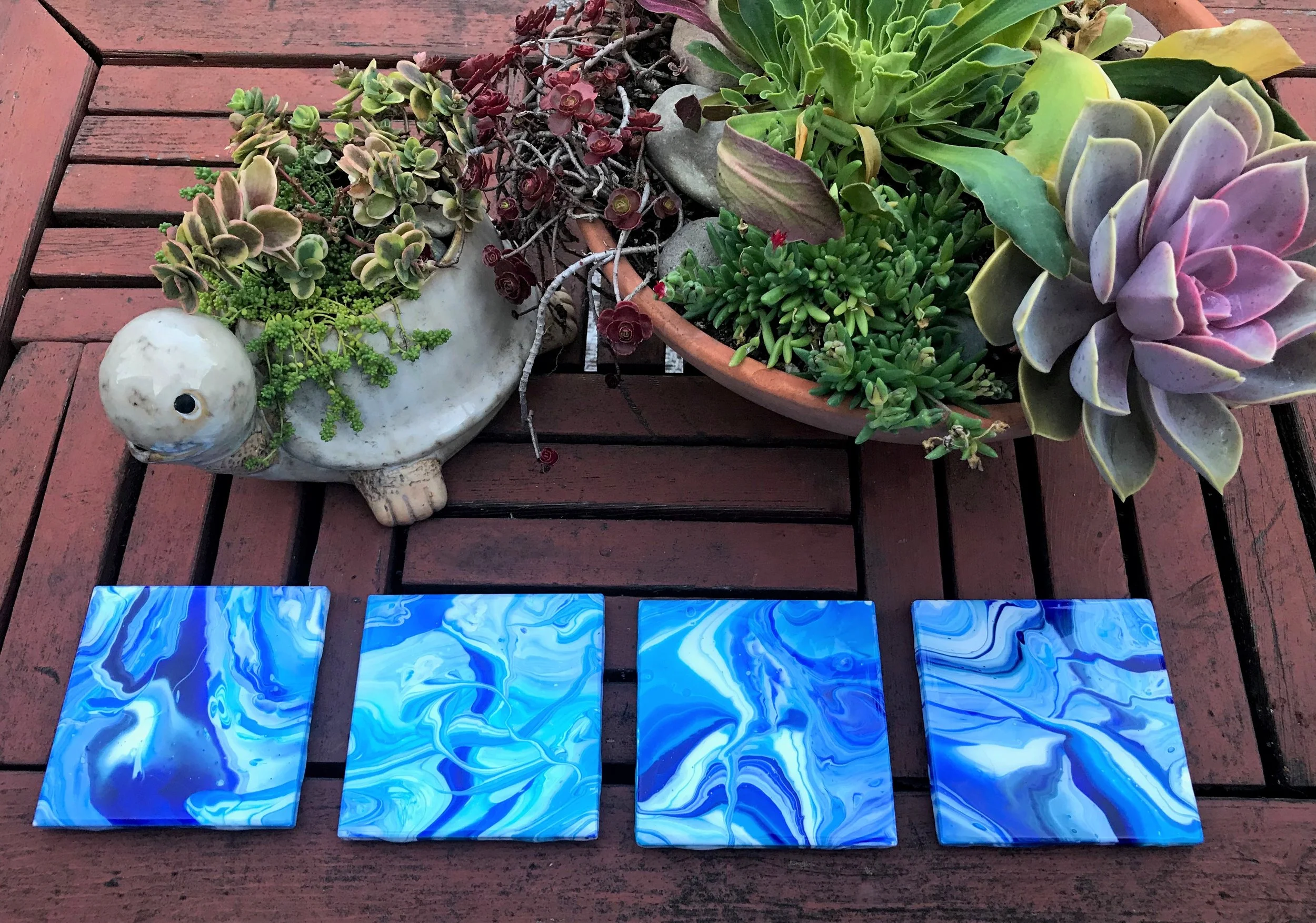 Coaster set - The Blues