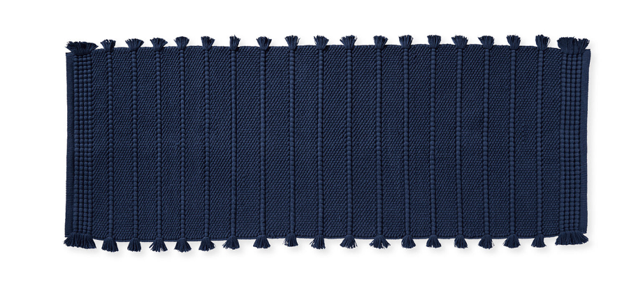 SYDNEY BATH RUG - NAVY, LONG