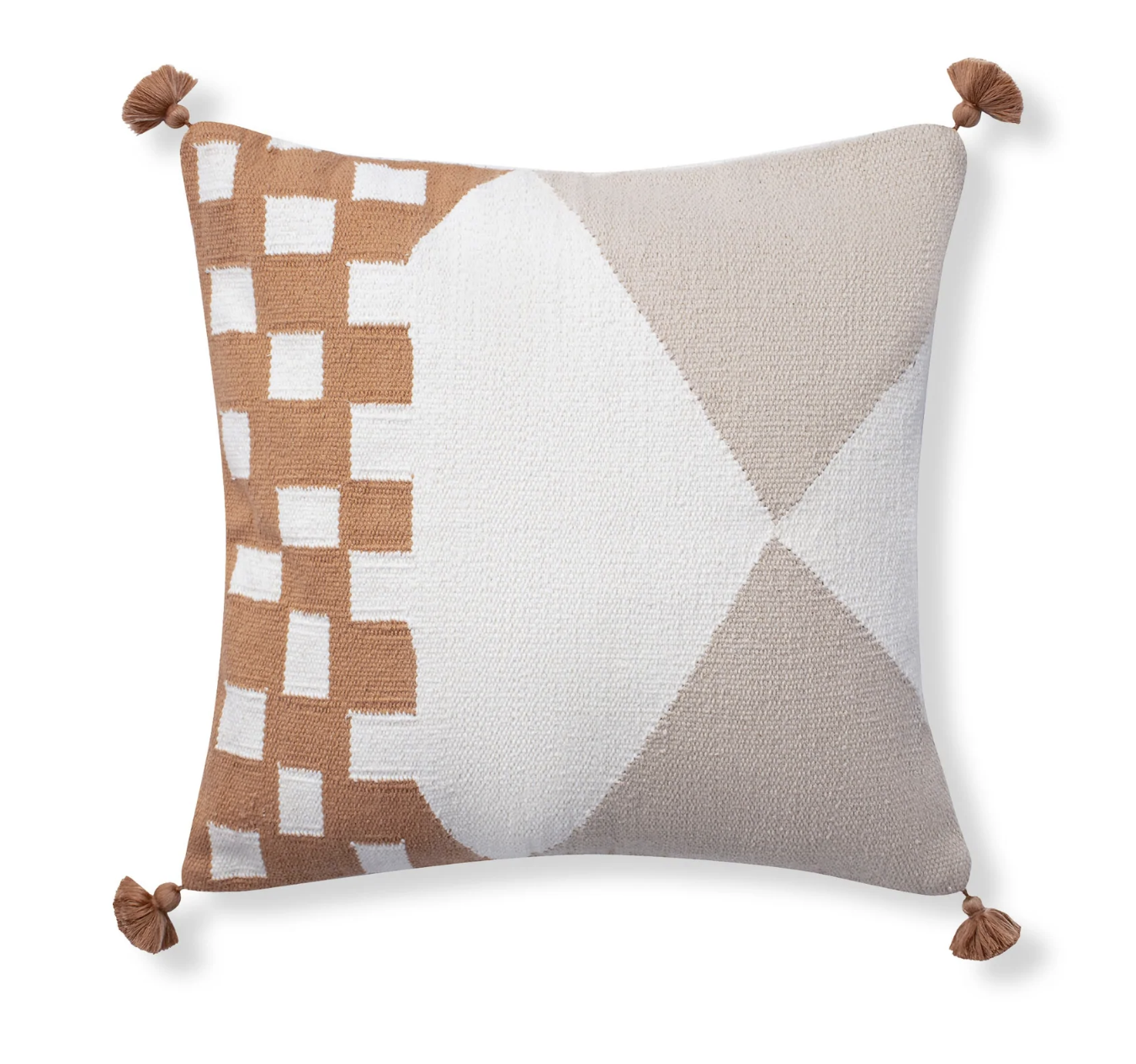Geo Curve Pillow - Clay