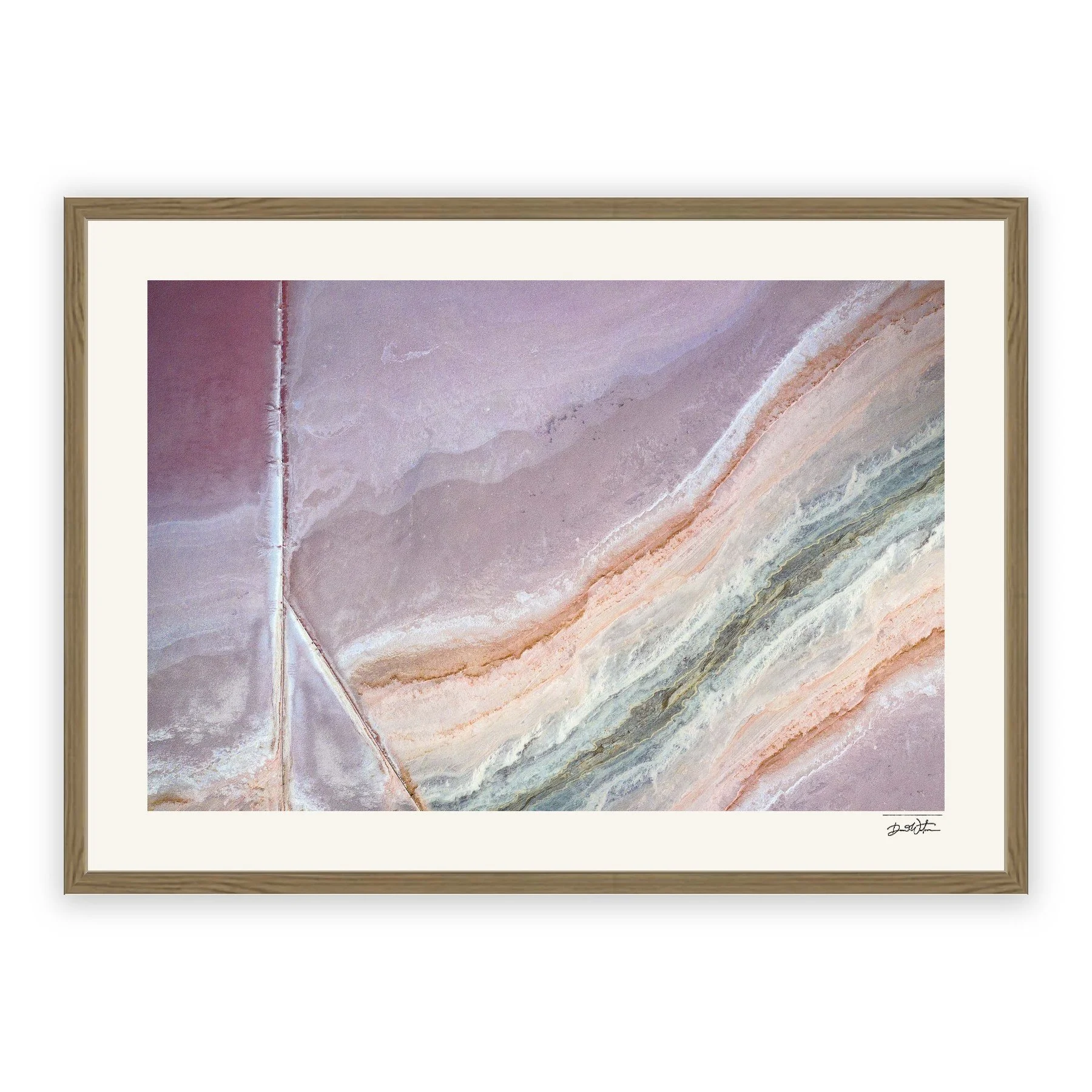 The Land of Elemental Beauty I – limited edition fine art photographic print by Dani Watson in a raw oak frame