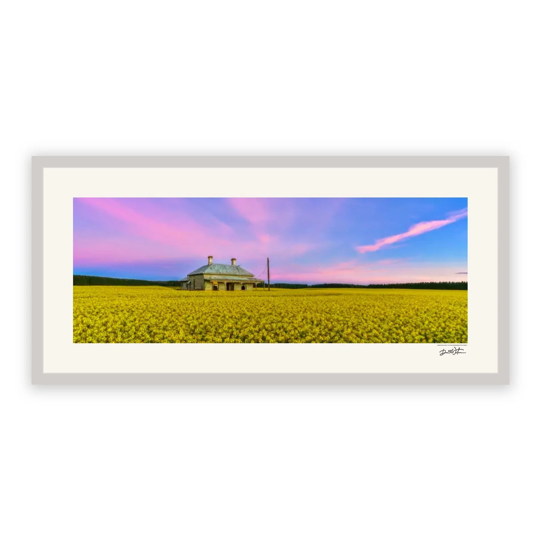 Whispering Fields – limited edition fine art photographic print by Dani Watson in a white frame