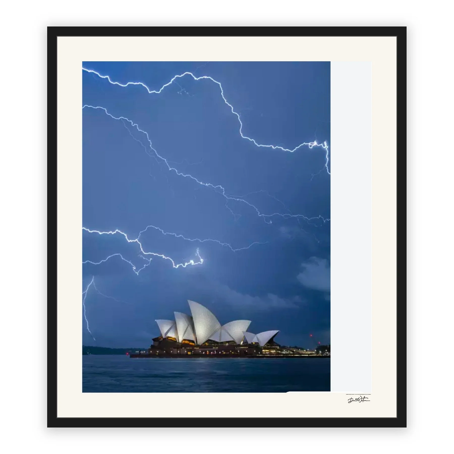 Under Charge – limited edition fine art photographic print by Dani Watson in a black frame