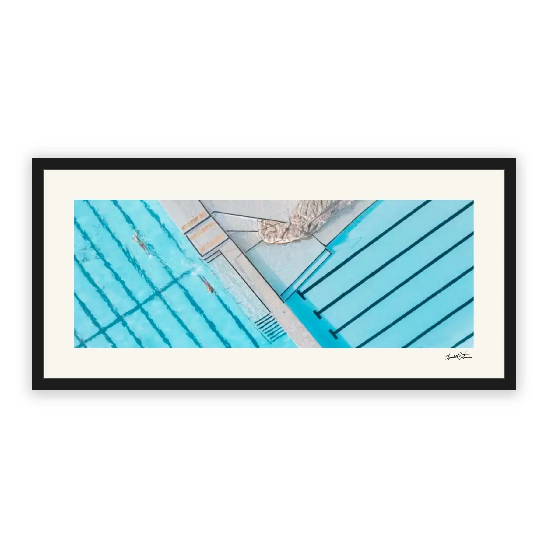 Morning Routine, Bondi – limited edition fine art photographic print by Dani Watson in a black frame