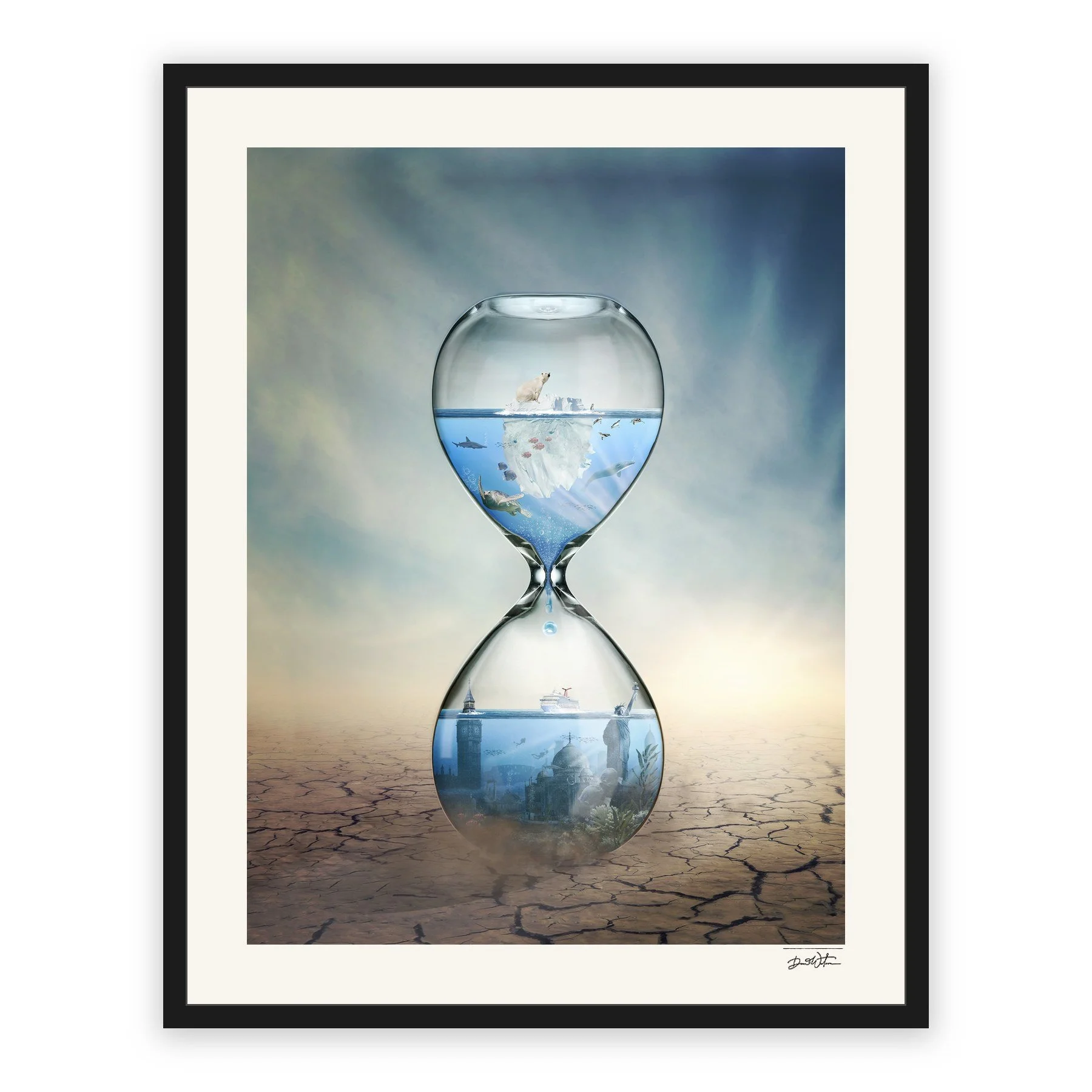 Global Warming – limited edition fine art photographic print by Dani Watson in a black frame