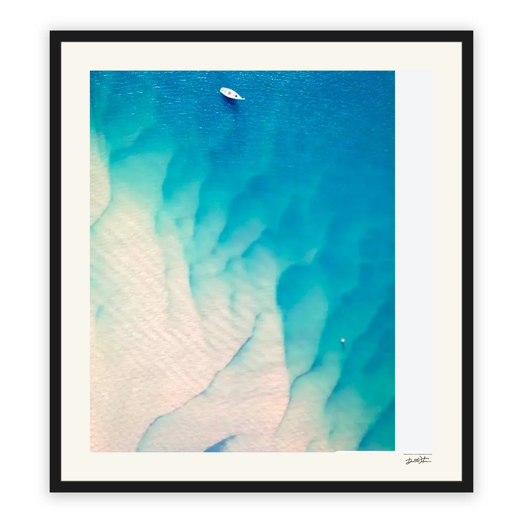 Tidal – limited edition fine art photographic print by Dani Watson in a black frame