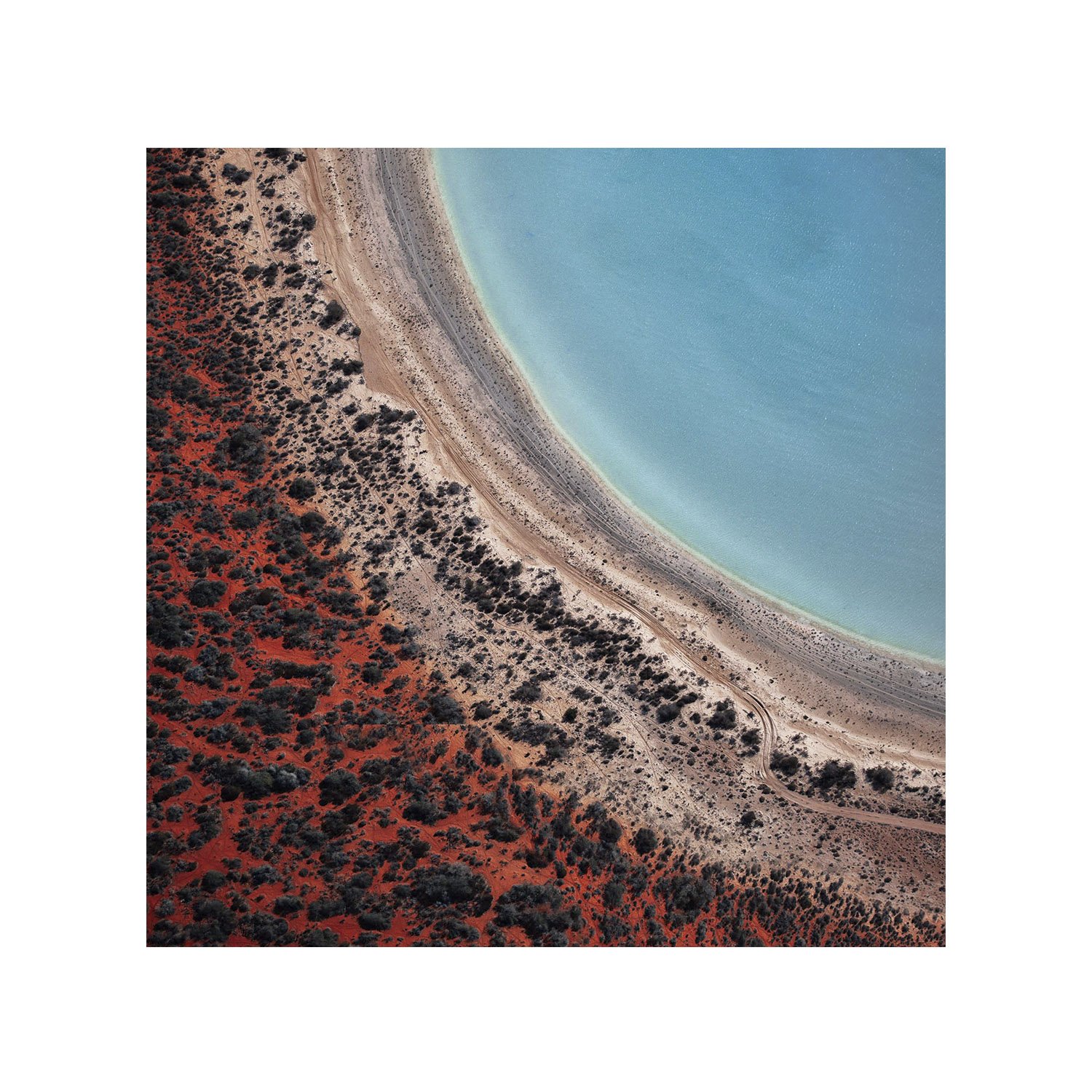 Aerial abstract of Shark Bay’s coastline