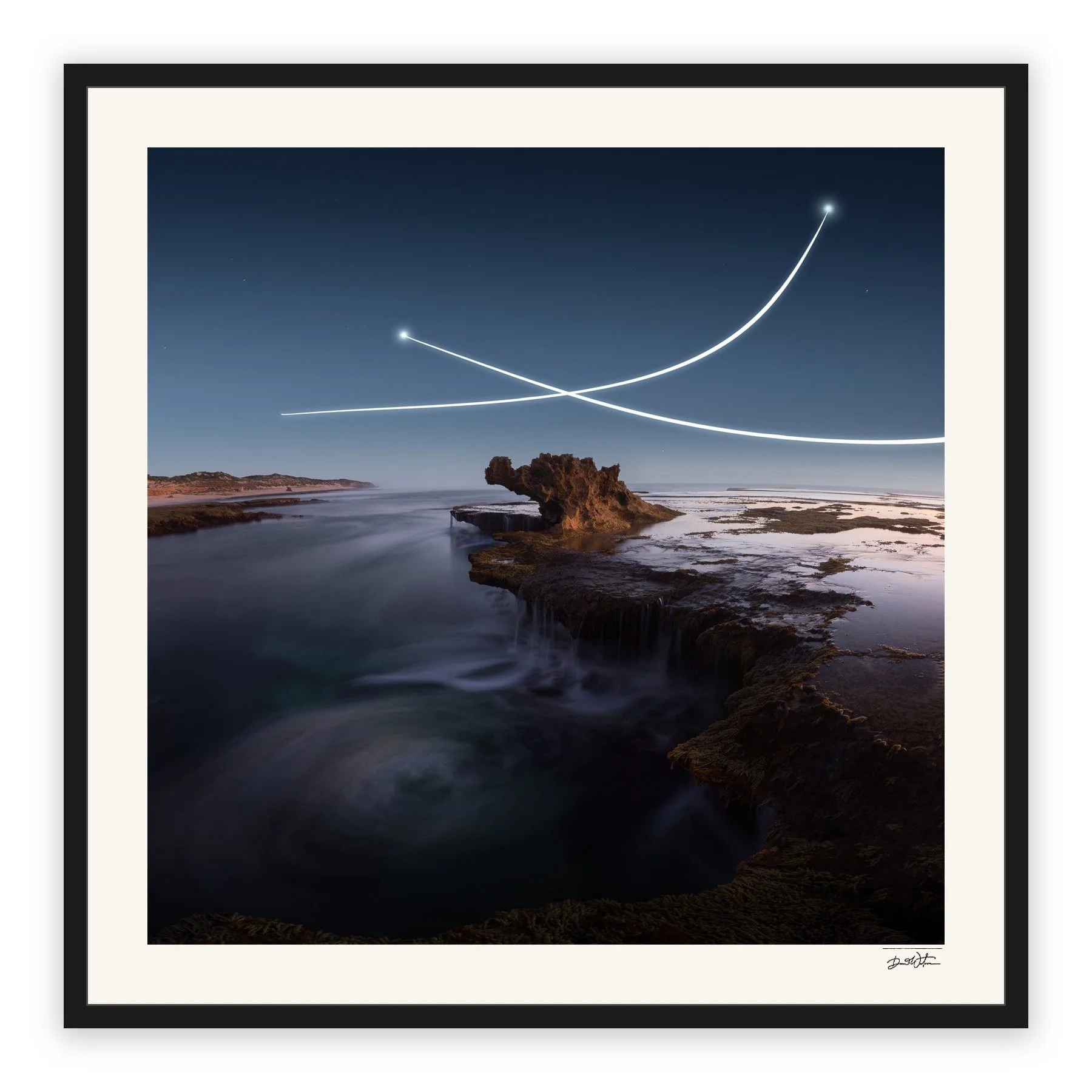 Confluence – limited edition fine art photographic print by Dani Watson in a black frame