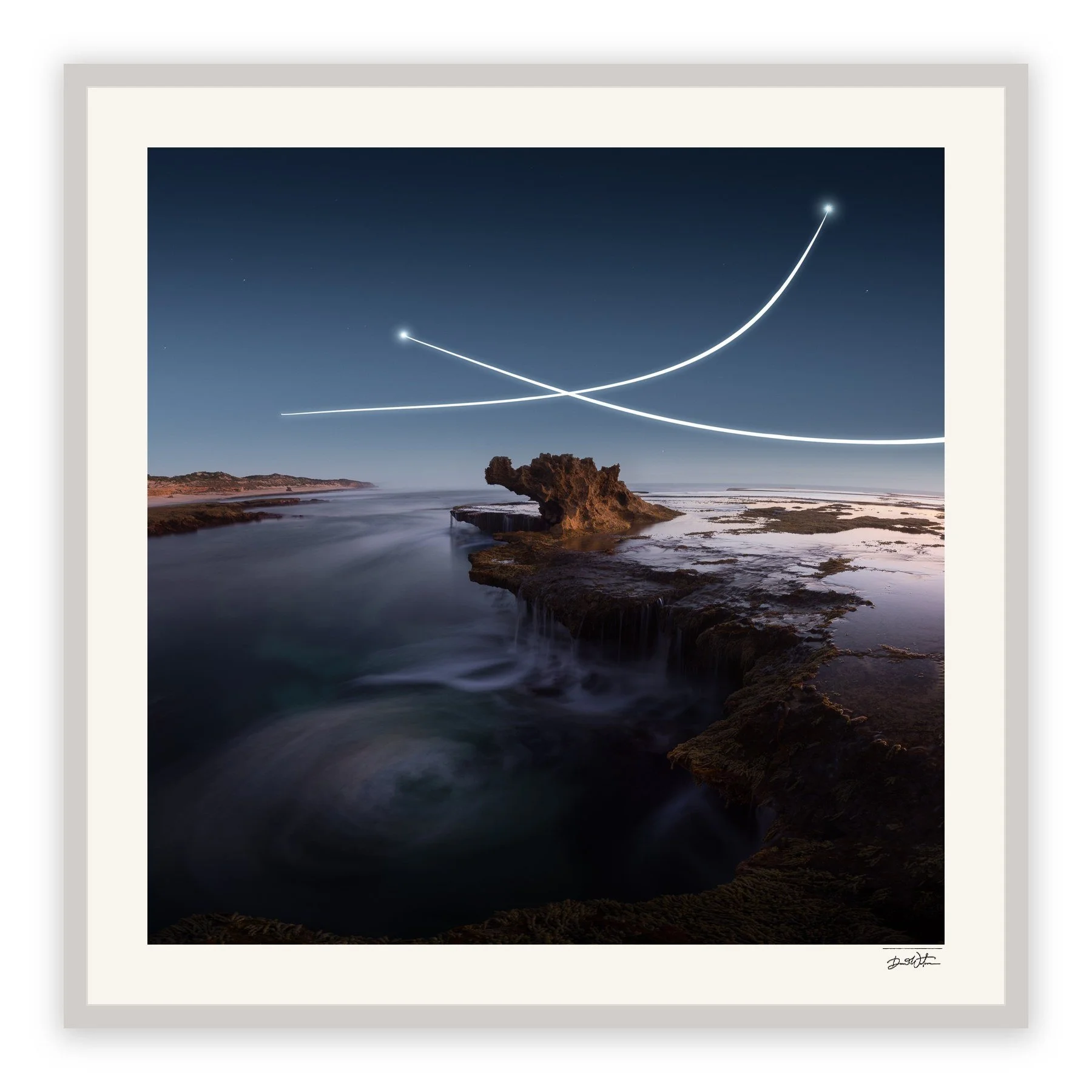 Confluence – limited edition fine art photographic print by Dani Watson in a white frame