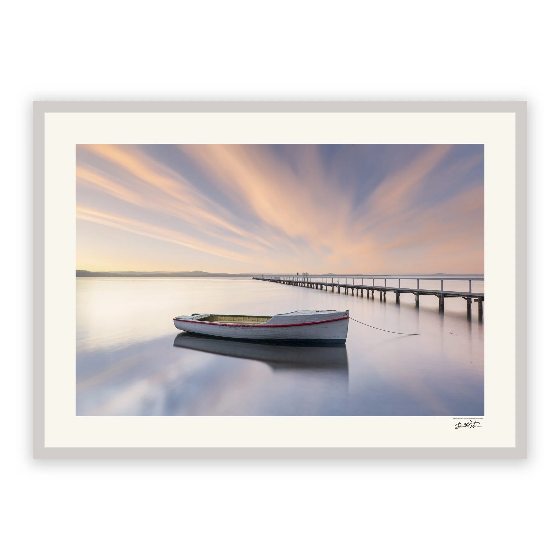 Calm – limited edition fine art photographic print by Dani Watson in a white frame