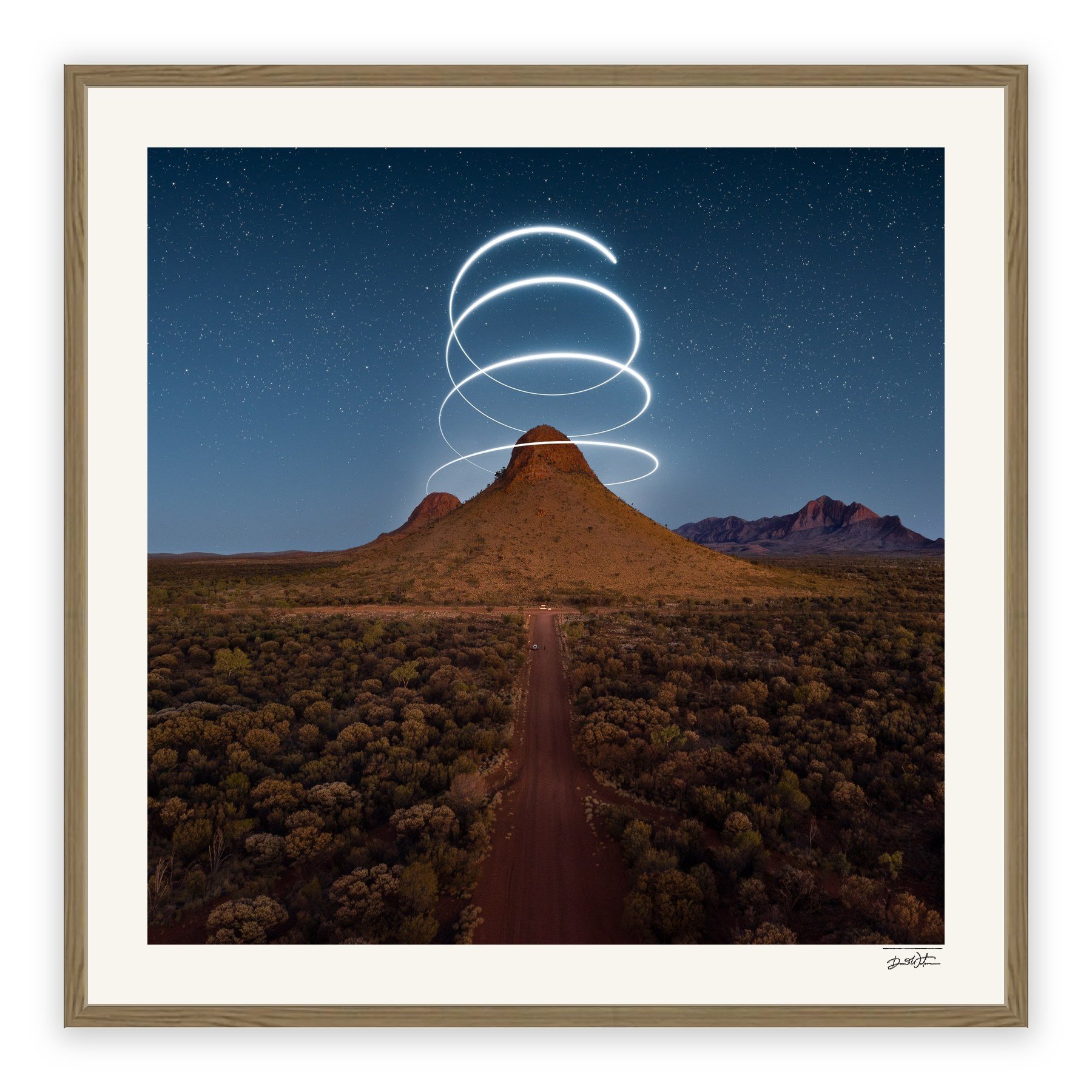 Reverence – limited edition fine art photographic print by Dani Watson in a raw oak frame