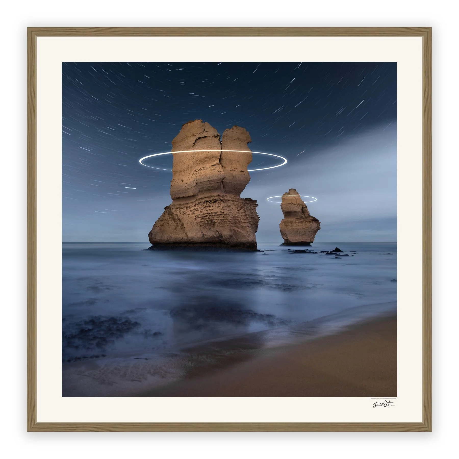 Synergy – limited edition fine art photographic print by Dani Watson in a raw oak frame