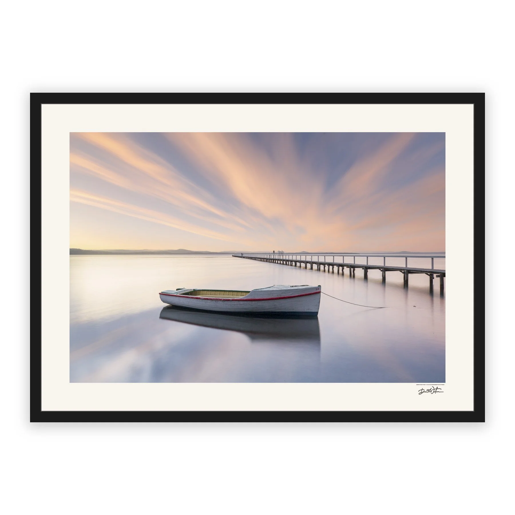 Calm – limited edition fine art photographic print by Dani Watson in a black frame