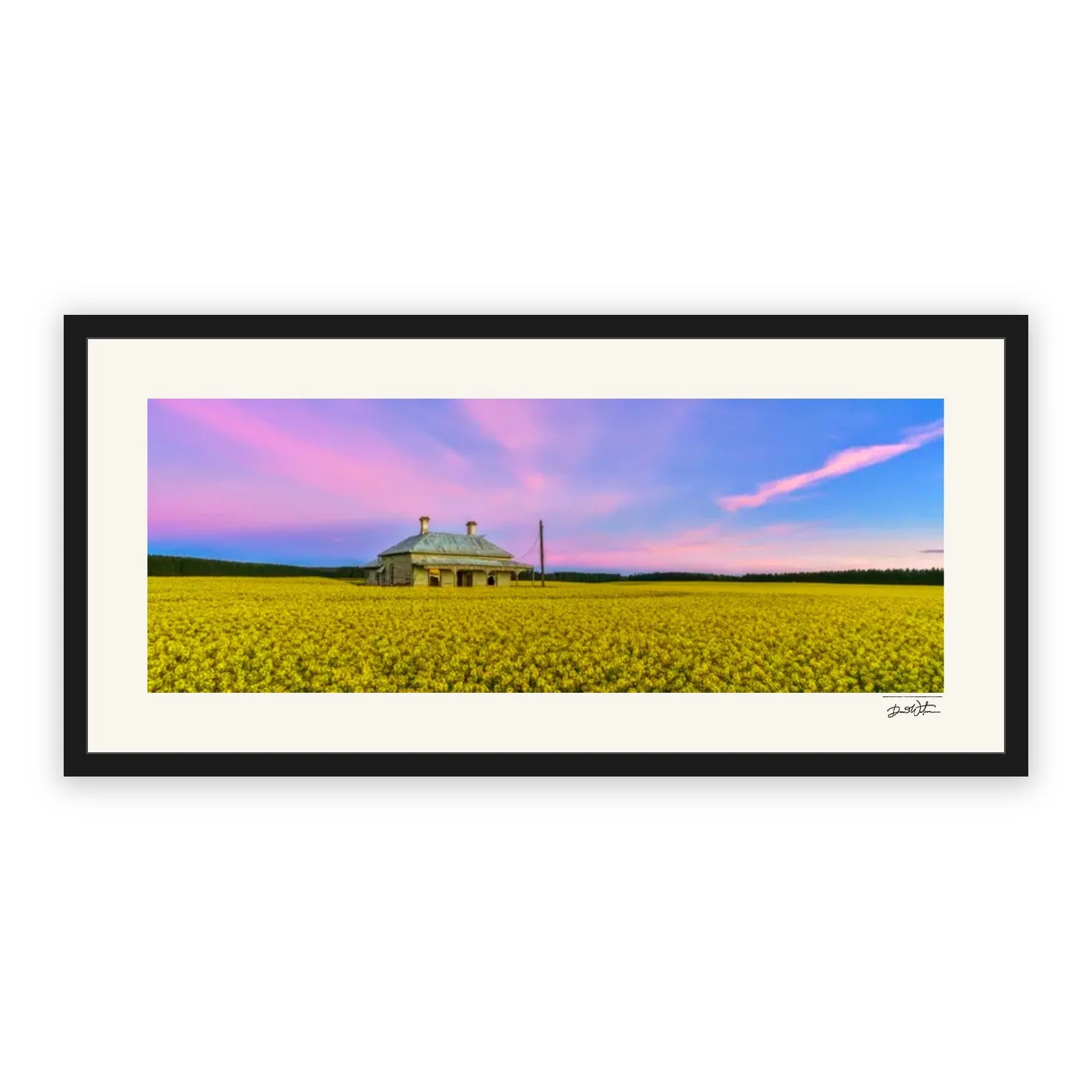 Whispering Fields – limited edition fine art photographic print by Dani Watson in a black frame