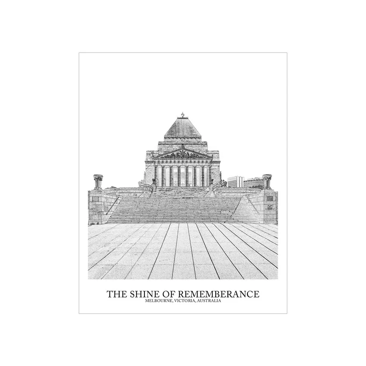 The Shrine of Remembrance, fine art print by Dani Watson