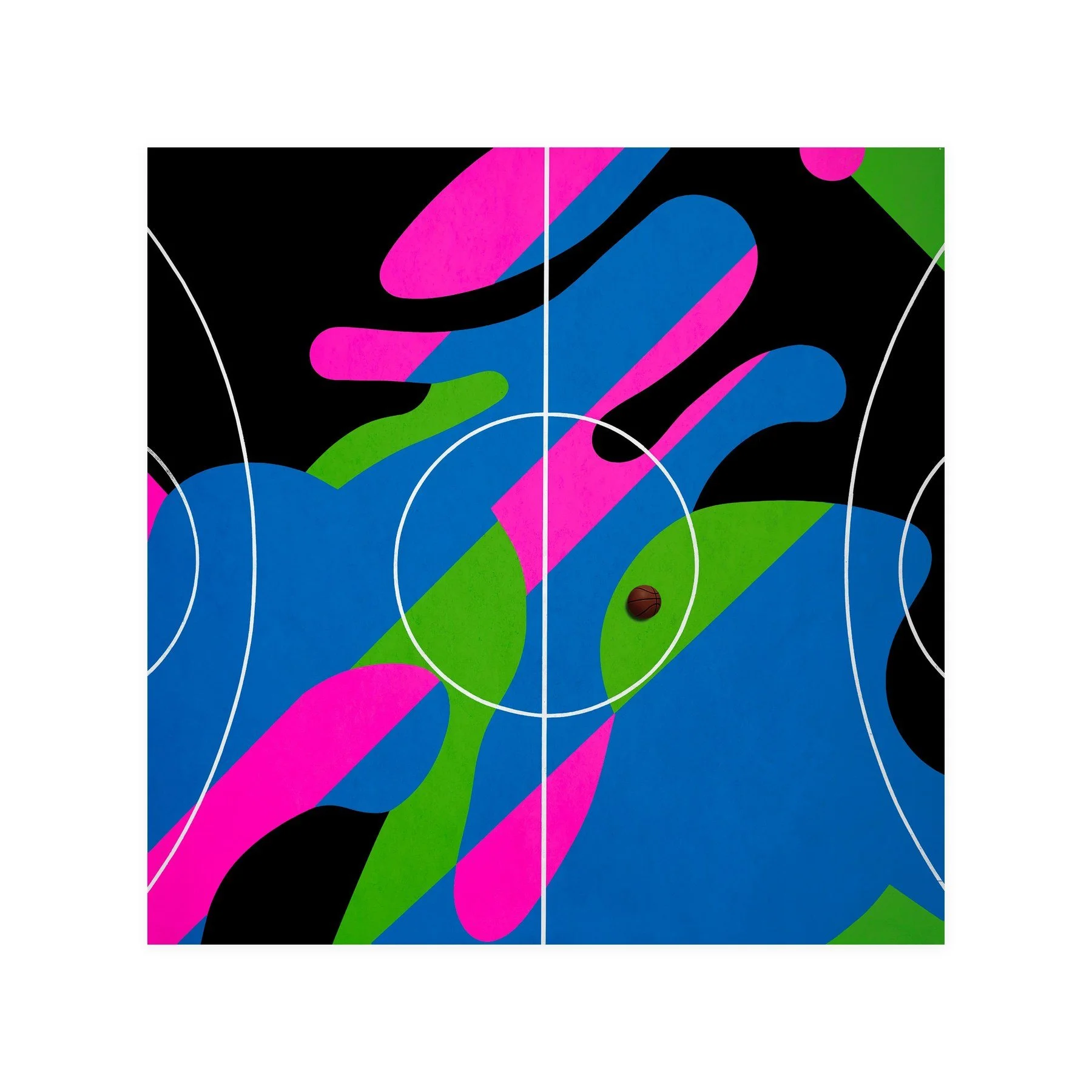 All Court Up - Basketball #2 – limited edition fine art photographic print by Dani Watson