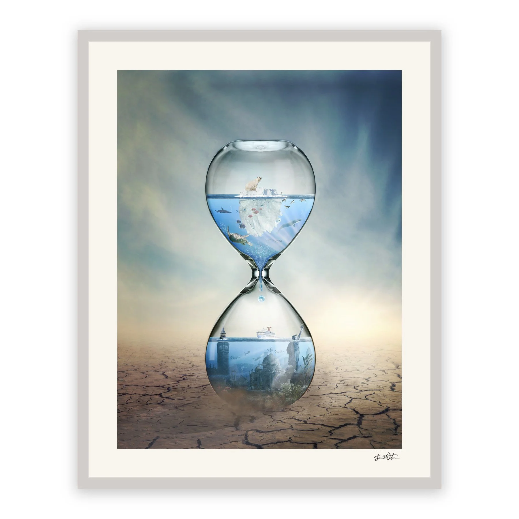 Global Warming – limited edition fine art photographic print by Dani Watson in a white frame