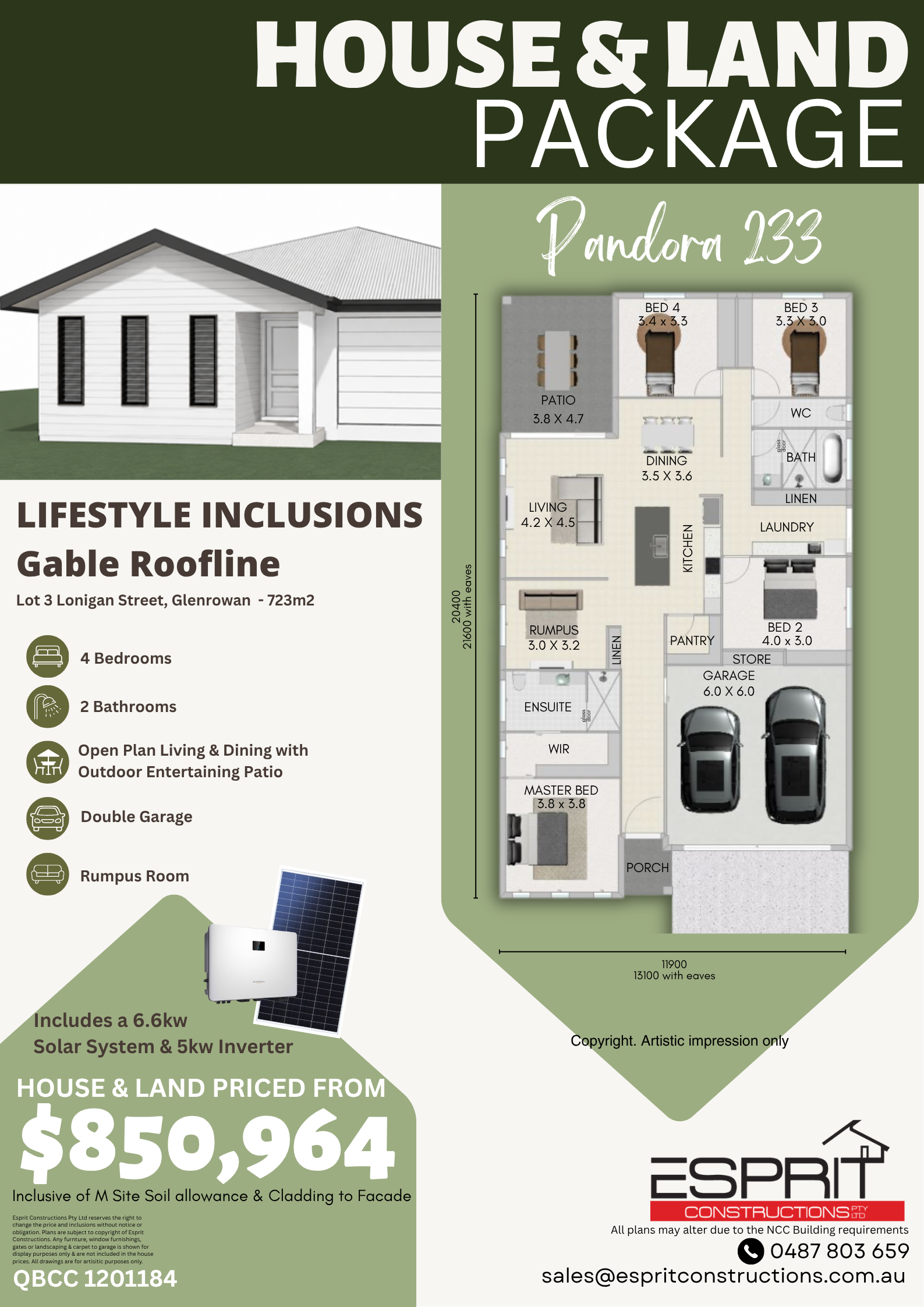 Pandora 233 on Lot 3 Lonigan Street.png