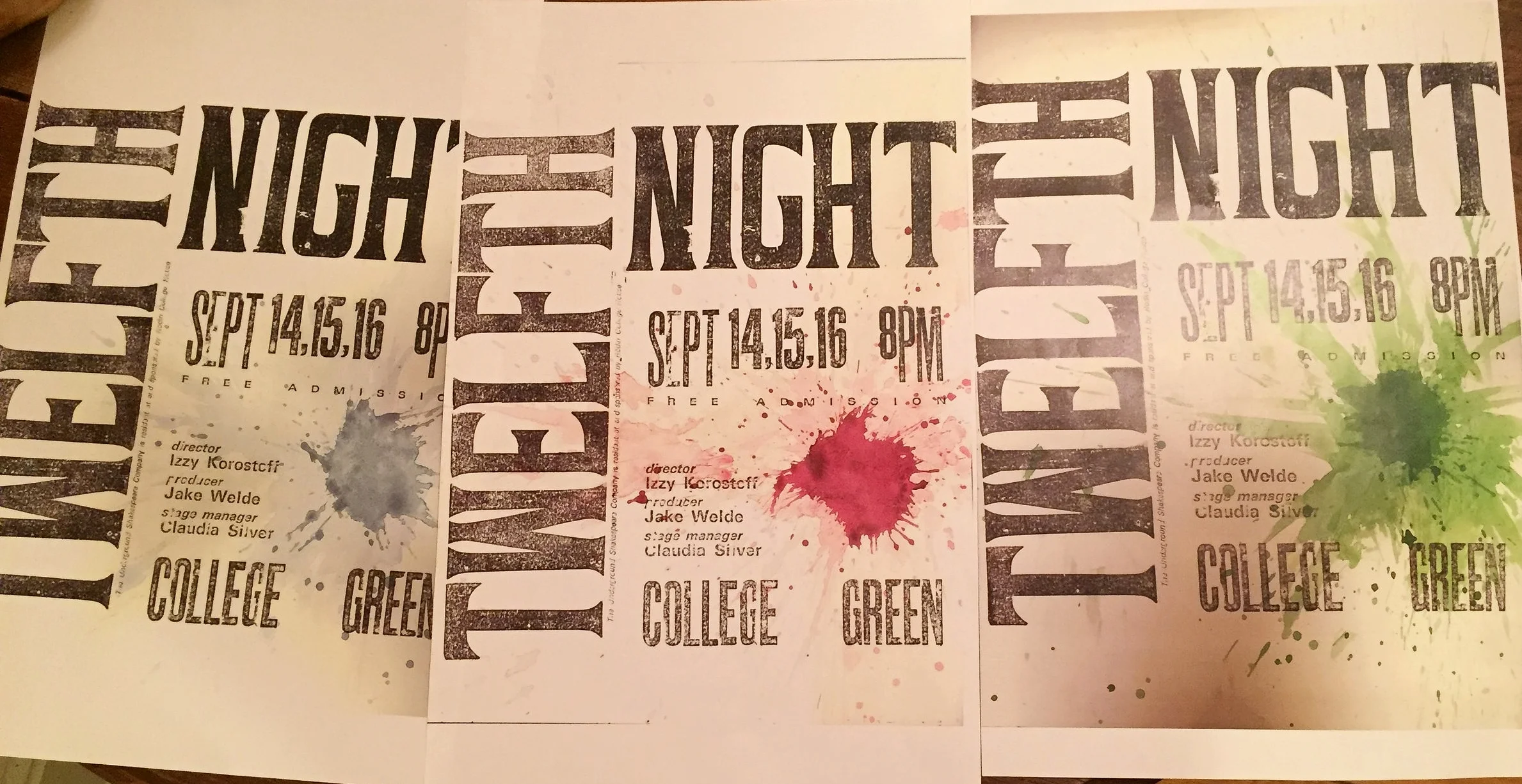 twelfth night posters
