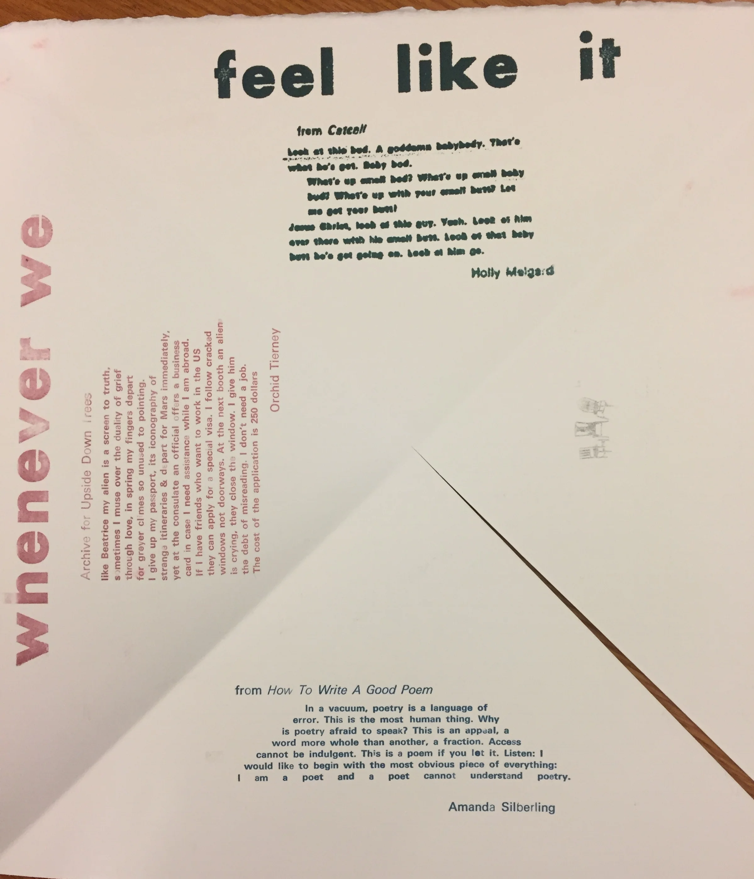 whenever we feel like it w/ kelly writers house