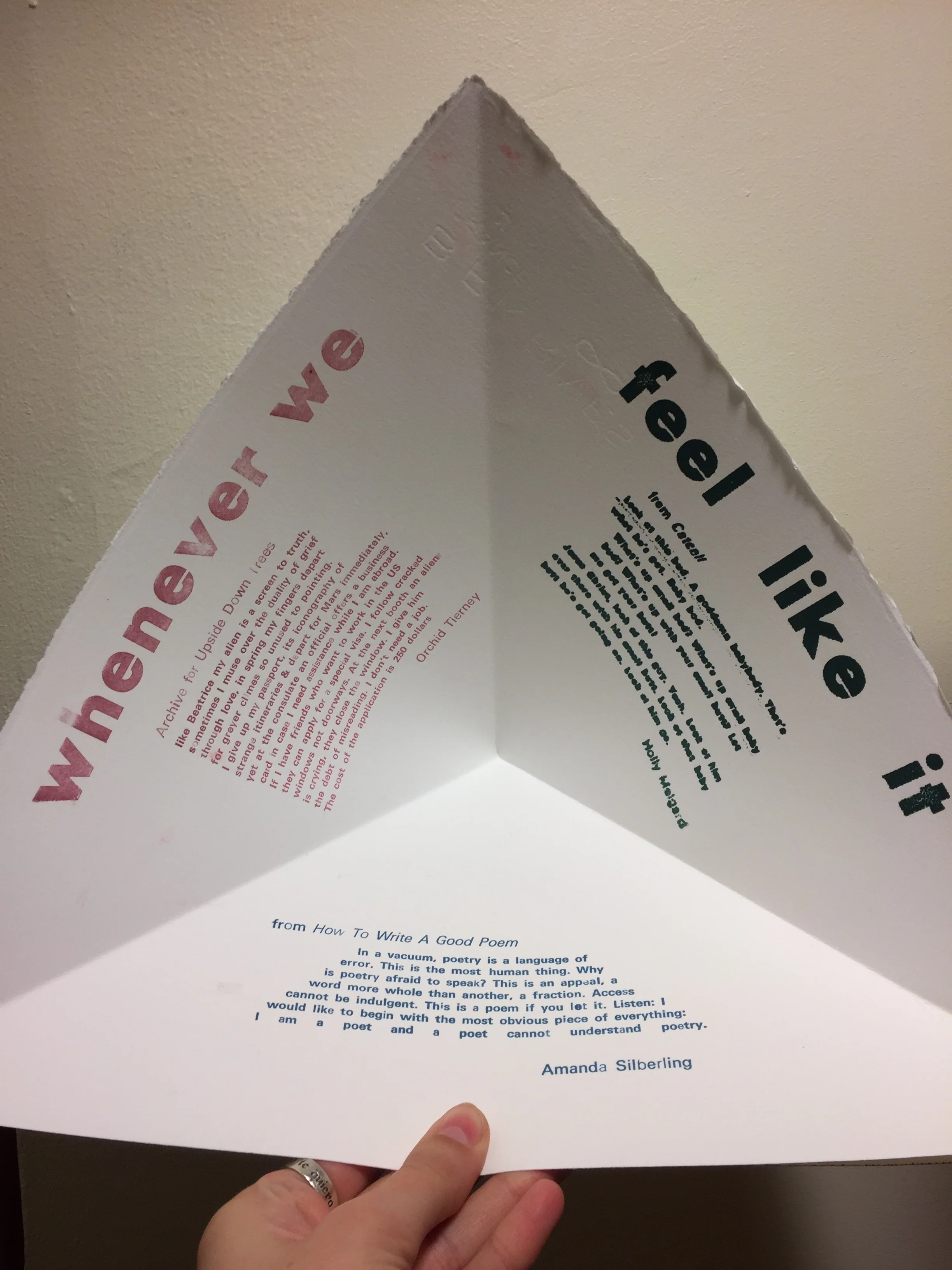 whenever we feel like it broadside folded