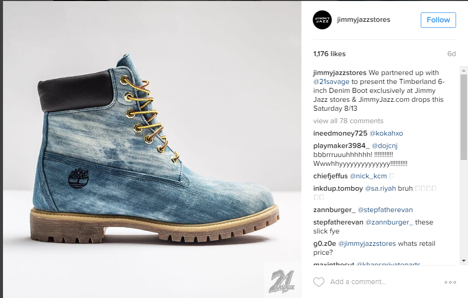 21 savage timberland boots