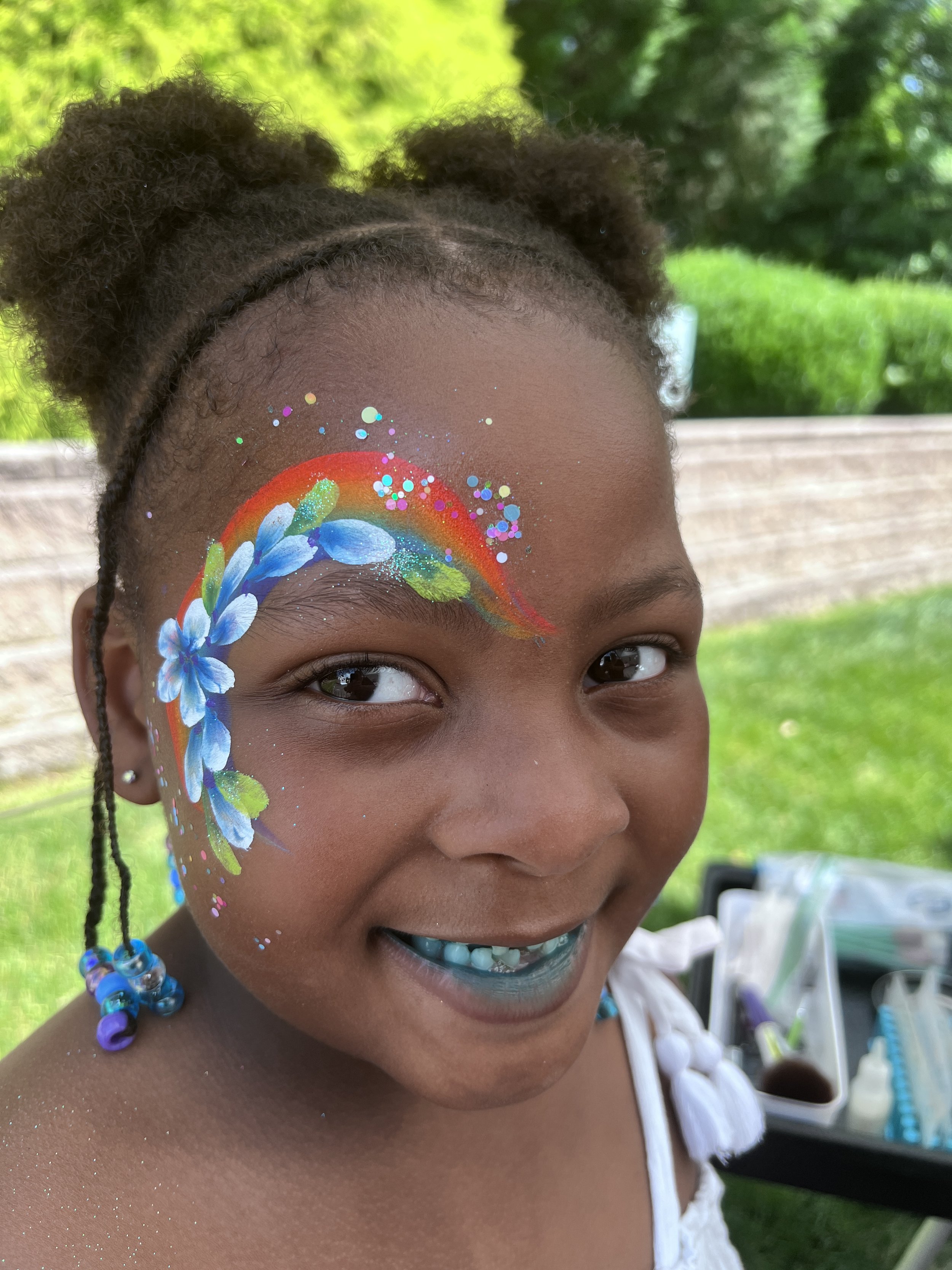 Rainbow Face Painting for Kids