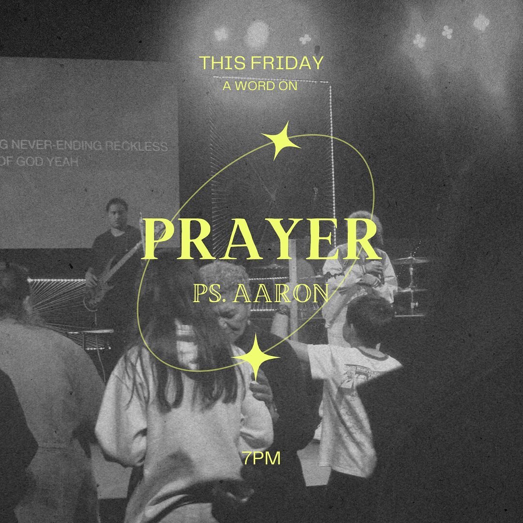 This Friday we have our very own Pastor Aaron bringing the word on Prayer! 🙏🏽💫

AND! IT&rsquo;S JERSEY NIGHT!!! 🏀
Come dressed in your fave sports jersey! Prize for the best dressed (brownie points from Pastor Frank if it&rsquo;s a Richmond tiger