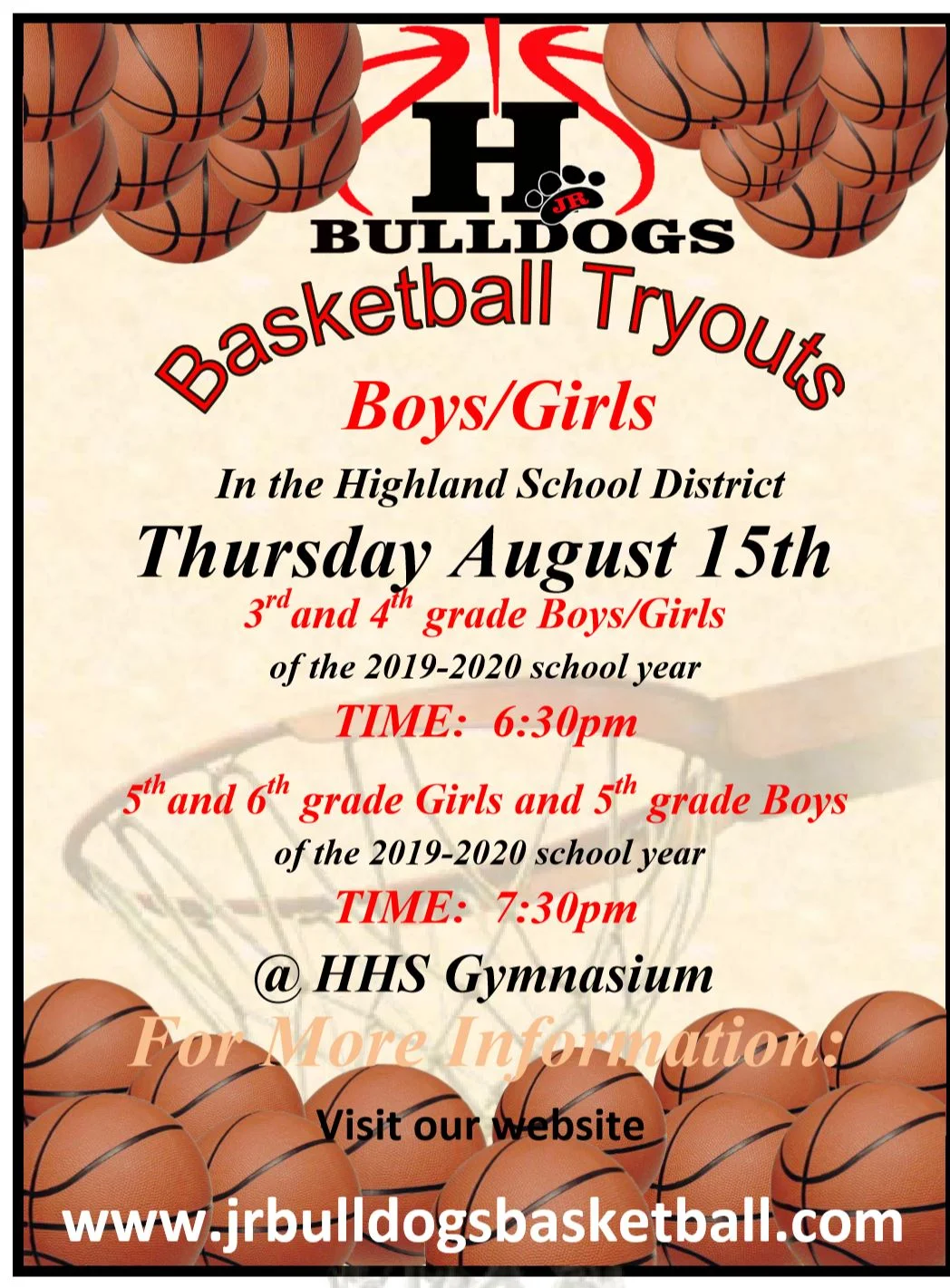 2019 Jr. Bulldogs Tryouts