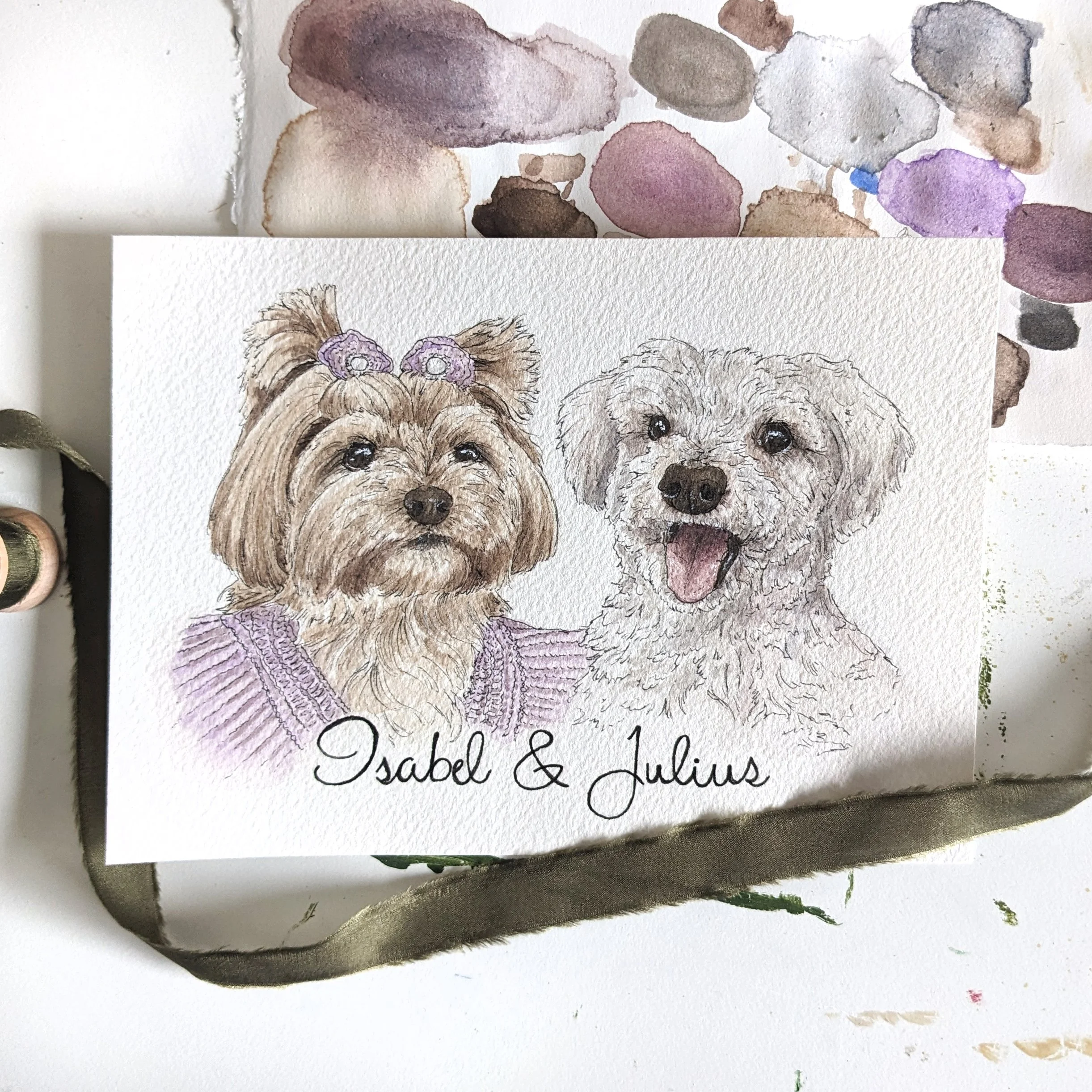 Isabel & Julius, 5x7", 2025