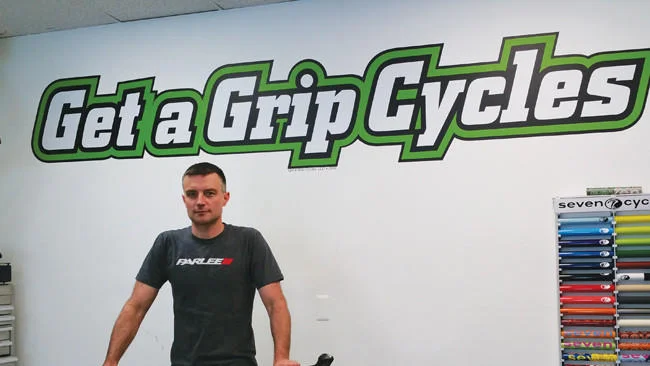 Bike enthusiast combines expertise in art, cycling to create ideal career