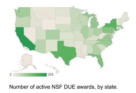 NSF DUE Awards Map.png