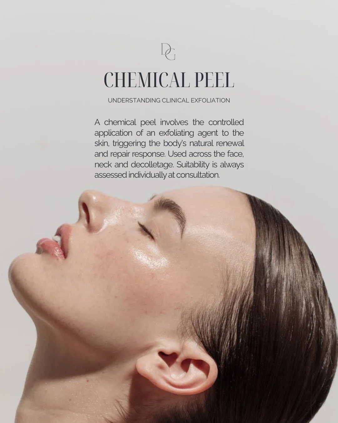 A chemical peel is one of the more established clinical procedures in skin medicine, and one that is approached with considerable care at Dr. Glow.
ㅤ
The procedure involves the controlled application of a chemical agent to the skin that causes a prec