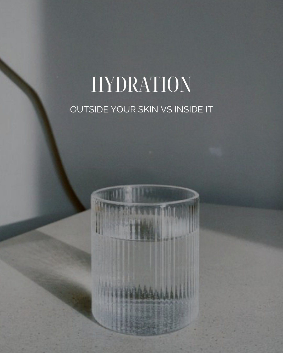 Hydration gets talked about constantly in skincare, but most of the conversation only ever covers half of it. There's the outside, what your topical routine can do for moisture and barrier support, and there's the inside, what's happening systemicall