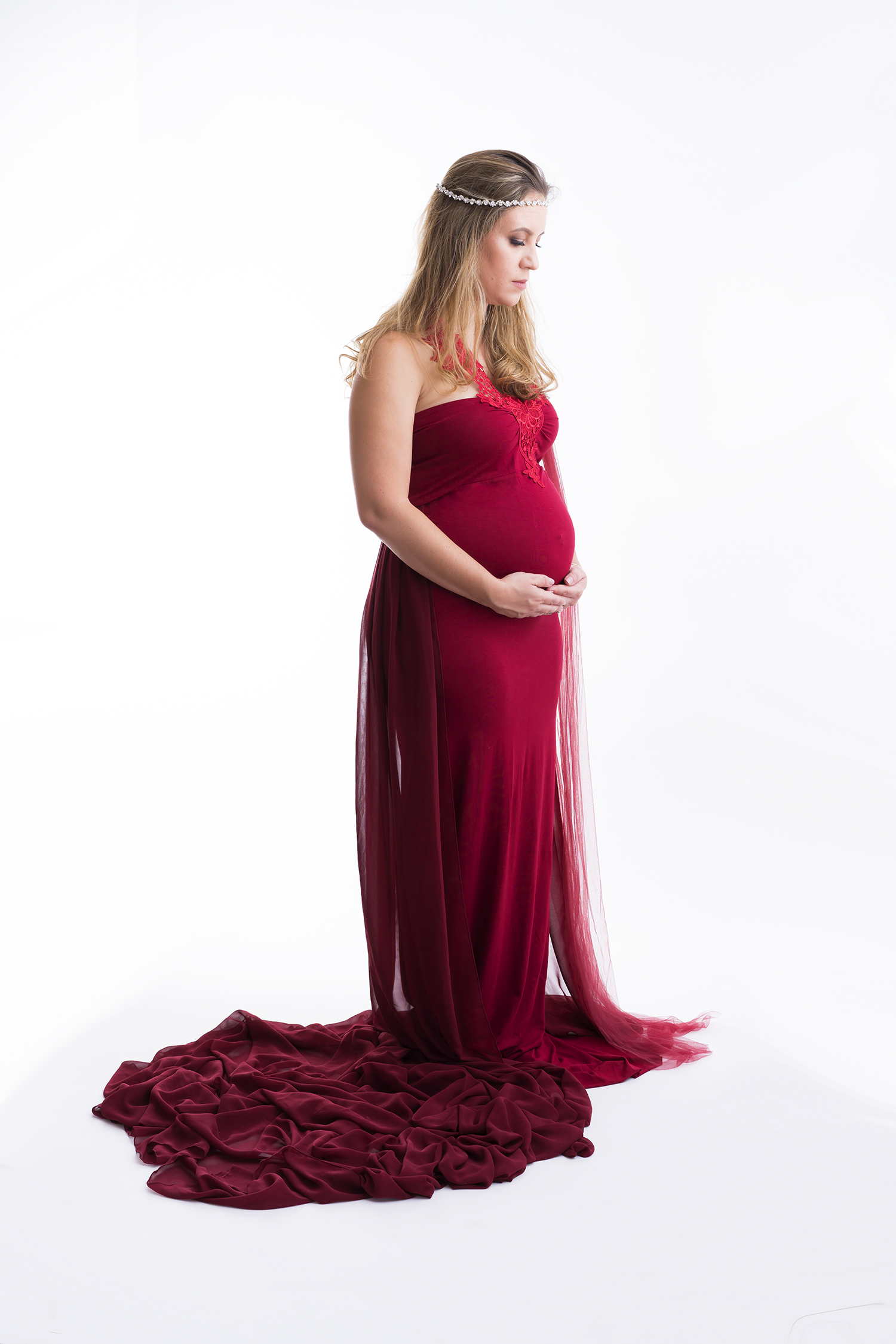 Perth Maternity Portrait Studio client