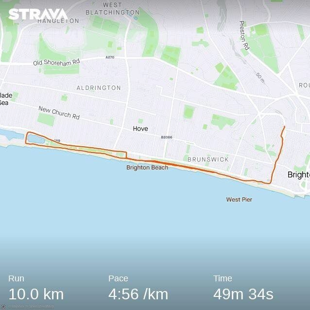 Getting quicker, fastest 10k in about 10 months 🕺🏻