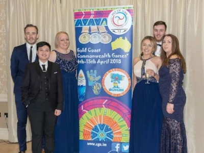 Annexio attends the Commonwealth Games Gala 20th February 2018