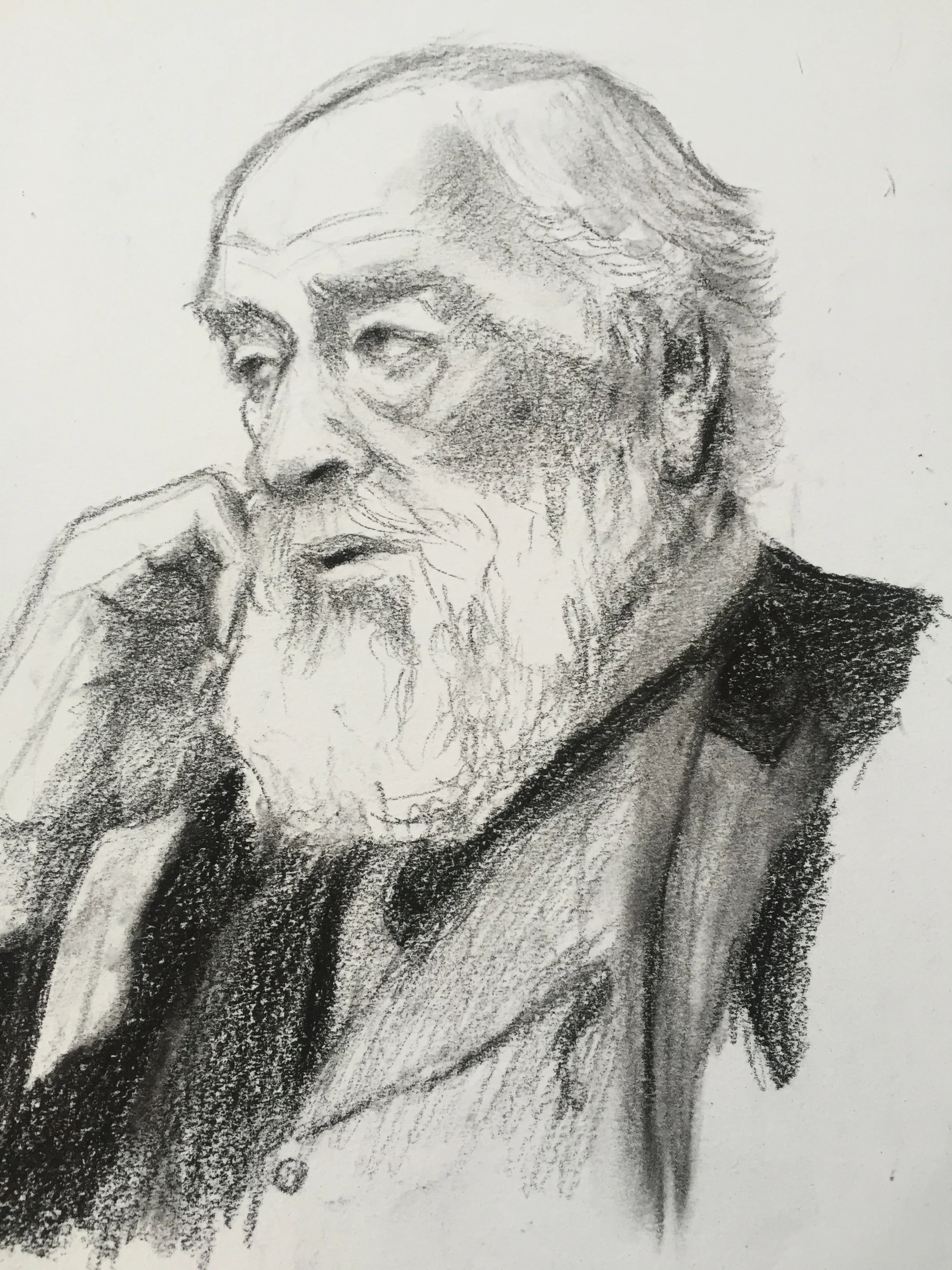 Michael Gambon sketched when we filmed Victoria and Abdul. 