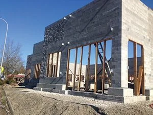 Fig. 4 — CarbonCure CMU provided by Mutual Materials. (Courtesy of Kimco Realty)